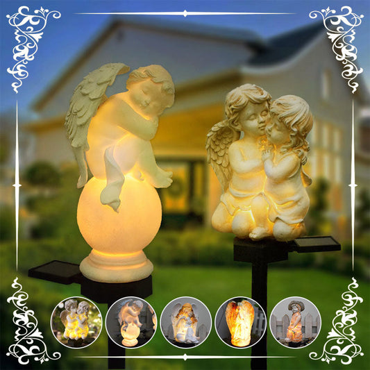 💞NOUVELLE VENTE CHAUDE 💞Statue d'ange à énergie solaire lumières décoratives de jardin【Achetez-en 2 livraison gratuite】