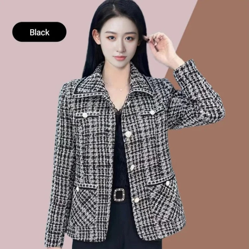 💃Blazer Femme Imprimé Pied-de-Poule✨