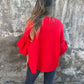 💃Veste à manches courtes à col rond et à manches évasées pour femmes💝