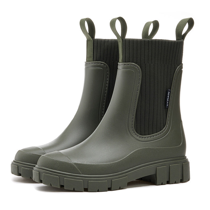 ✨Bottes Mi-mollet Imperméables et Antidérapantes à Semelles Épaisses