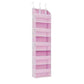 🏠 PROMO LIMITÉE -52% ! 📦 Organisateur Suspendu 5 Étagères Grande Capacité – Poches Maille, Flexible & Tissu Résistant Durable 🌿