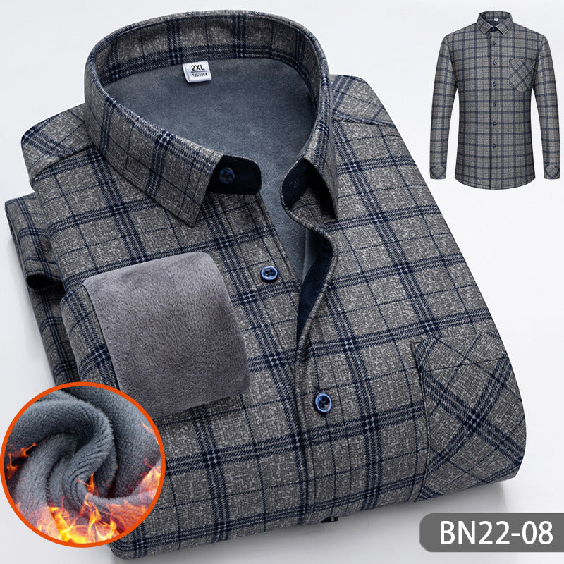 💝Chemise chaude épaisse en polaire décontractée pour homme automne-hiver【Achetez-en 2, Livraison Gratuite】