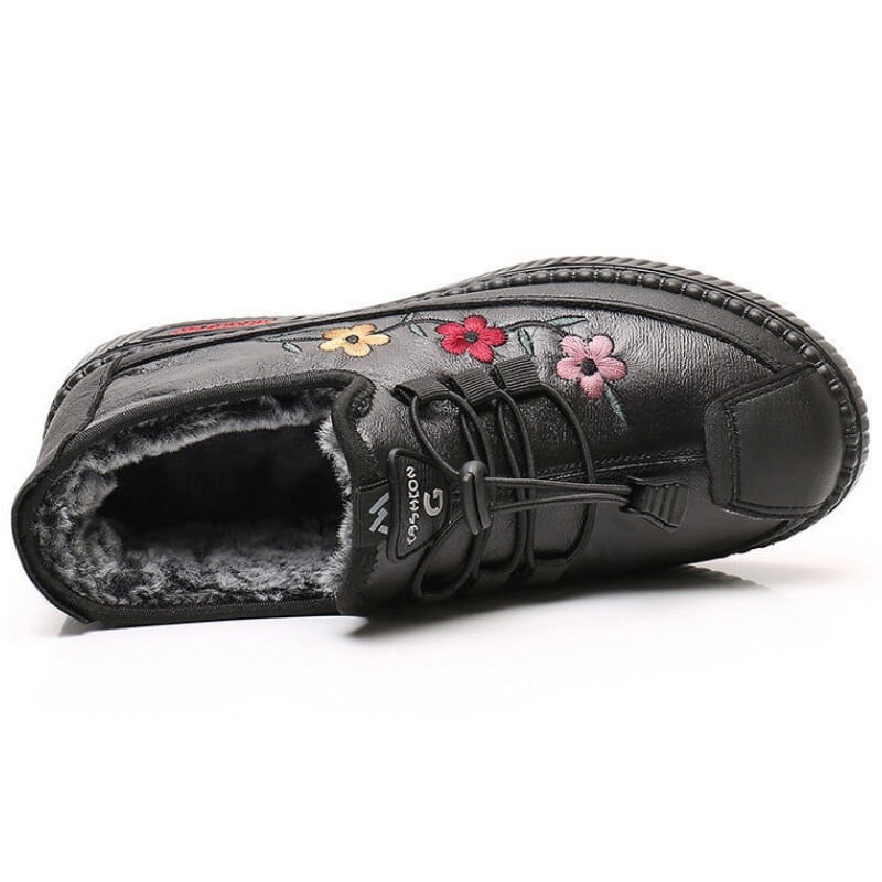💝Mocassins en cuir et fourrure pour femme, doux et chauds