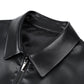 ✨Veste classique en cuir PU pour hommes avec fermeture à glissière sur le devant