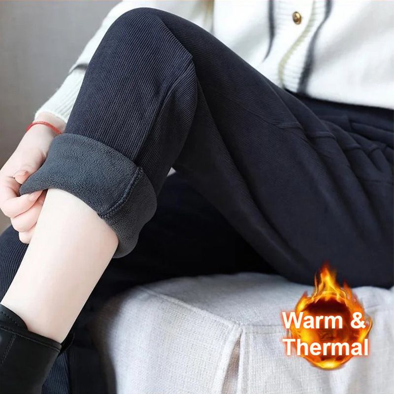 💃Pantalon chaud à taille haute pour femmes, doublé de polaire✨