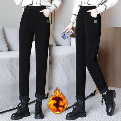 💃Pantalon chaud à taille haute pour femmes, doublé de polaire✨