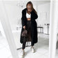 💕Manteau long en fausse polaire pour femme