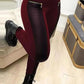 PANTALON EN SIMILI-CUIR AVEC BORDURE ET FERMETURE ÉCLAIR CONTRASTANTES
