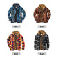 🧥 Veste à carreaux doublée matelassée avec capuche pour homme