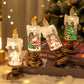 🕯️Bougie de Noël lumineuse à piles avec effet boule à neige
