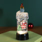 🕯️Bougie de Noël lumineuse à piles avec effet boule à neige
