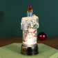 🕯️Bougie de Noël lumineuse à piles avec effet boule à neige