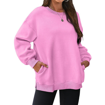 💃Sweatshirts oversize à col roulé et poches pour femmes💝