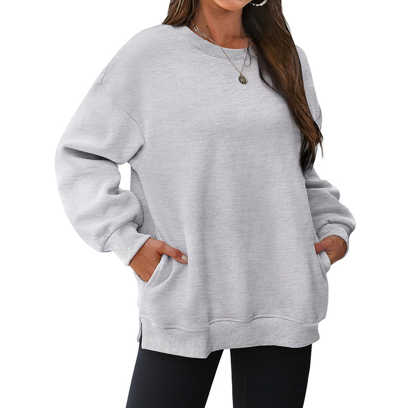 💃Sweatshirts oversize à col roulé et poches pour femmes💝