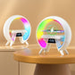 🔥Dernier jour 49% de réduction🔥Haut-parleur Bluetooth multifonctionnel - Lumière d'ambiance colorée Chargement sans fil et horloge Machine tout-en-un