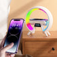 🔥Dernier jour 49% de réduction🔥Haut-parleur Bluetooth multifonctionnel - Lumière d'ambiance colorée Chargement sans fil et horloge Machine tout-en-un