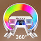 🔥Dernier jour 49% de réduction🔥Haut-parleur Bluetooth multifonctionnel - Lumière d'ambiance colorée Chargement sans fil et horloge Machine tout-en-un