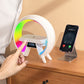 🔥Dernier jour 49% de réduction🔥Haut-parleur Bluetooth multifonctionnel - Lumière d'ambiance colorée Chargement sans fil et horloge Machine tout-en-un