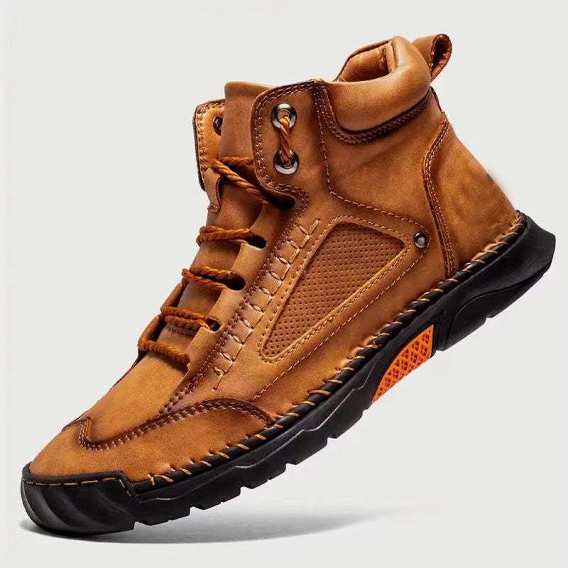 💥Chot Vente💥sylish cousue à la main Flat Sole Boots Men's 💥ultimate Comfort💥
