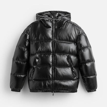 Veste polaire légère à capuche et matelassée pour hommes