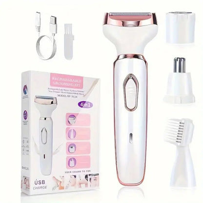 Rasoir électrique sans fil 4 en 1 pour femmes