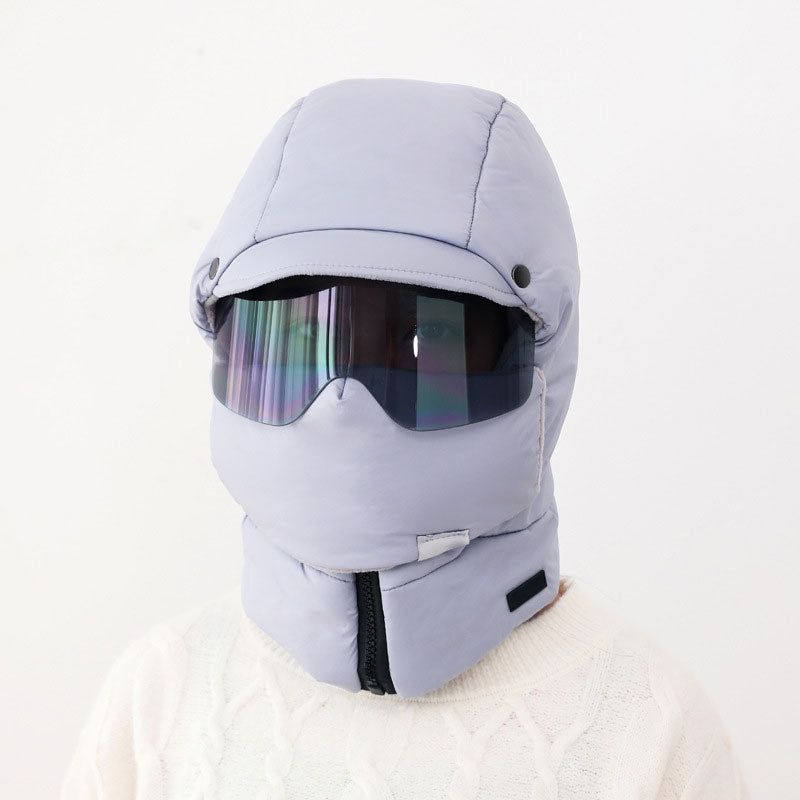 ☃️HOT - 50% de réduction☃️Windproof - Masque d'équitation d'extérieur avec lunettes 4 en 1 - Chapeau de ciel