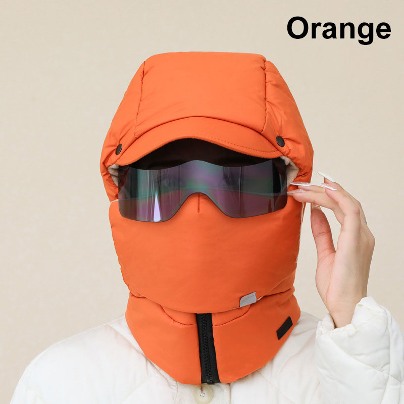 ☃️HOT - 50% de réduction☃️Windproof - Masque d'équitation d'extérieur avec lunettes 4 en 1 - Chapeau de ciel
