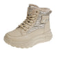 Bottes à lacets pour femmes, imperméables et chaudes, pour l'extérieur