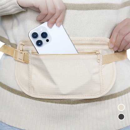 Ceinture porte-billets de voyage antivol avec blocage RFID
