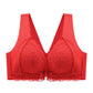 Soutien-Gorge en Dentelle avec Fermeture Frontale et Effet Push-Up pour Femmes