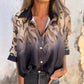 💕Chemise boutonnée à imprimé léopard pour femme
