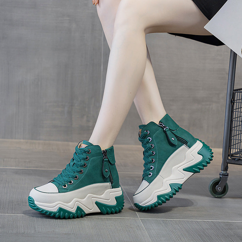 ⭐Chaussures à plateforme décontractées en cuir PU pour femmes