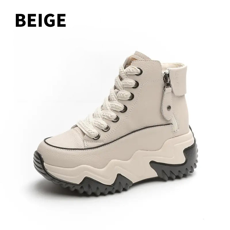 ⭐Chaussures à plateforme décontractées en cuir PU pour femmes