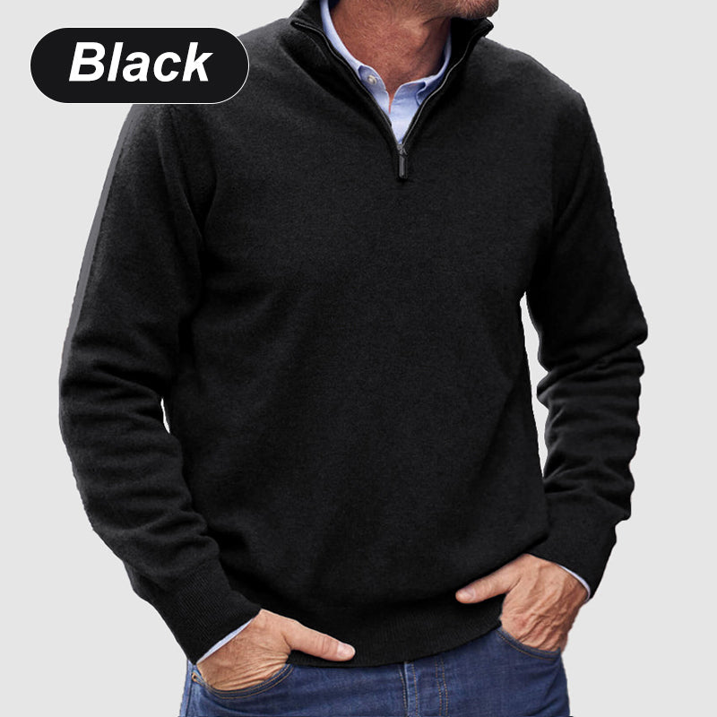 Pull de base pour hommes avec fermeture éclair