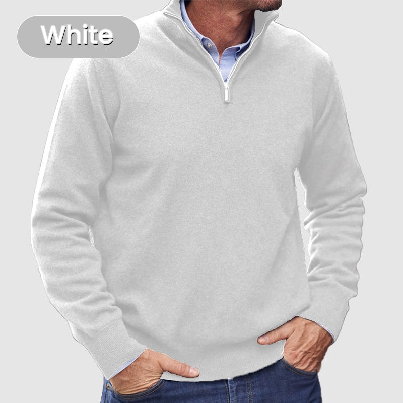 Pull de base pour hommes avec fermeture éclair