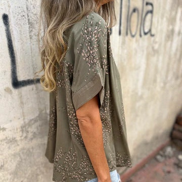🌸NOUVEAU HOT SALE🔥Chemise décontractée boutonnée imprimée pour femmes
