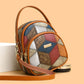 Sac à bandoulière vintage à motif géométrique pour femmes