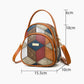 Sac à bandoulière vintage à motif géométrique pour femmes