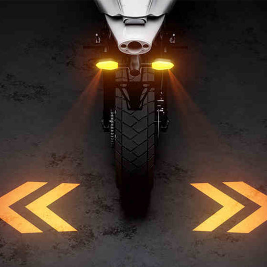 Electric Motorcycle Steering Projector Light