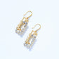 Boucles d'Oreilles Rectangulaires Vintage Brillantes