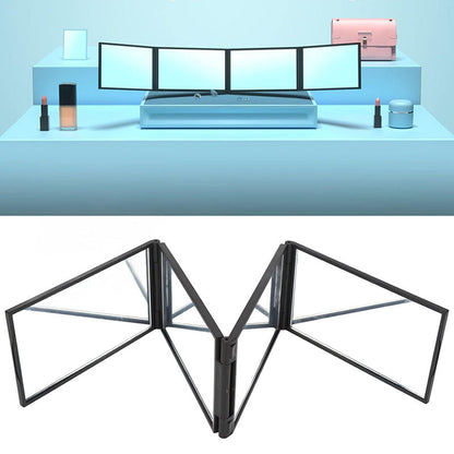 Miroir Pliable Multi-Angles pour Se Couper les Cheveux - Vue Arrière de la Tête Disponible