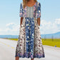 🔥49% OFF🌸✨ Robe élégante à motif bohème pour femme