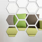 Autocollants Muraux Étanches en Miroir Hexagonaux en Acrylique