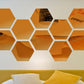 Autocollants Muraux Étanches en Miroir Hexagonaux en Acrylique