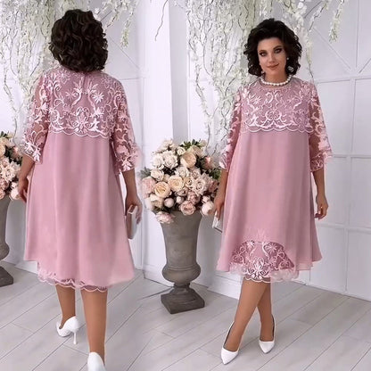 ⏳Réduction limitée de 53%🎁Robe en tulle doux et en dentelle superposée