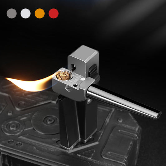 ⏳Réduction limitée de 50%💥Briquet à double usage gonflable à flamme inclinée pour pipe à tabac