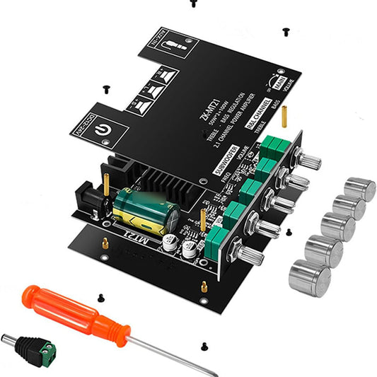 💎 50 % DE RÉDUCTION ! 💎 Module amplificateur audio Bluetooth 2.1 canaux – Diffusion sans fil, caisson de basses 100 W et système audio compact à monter soi-même 🔊🎵