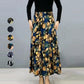 💥Limit Time 45% OFF🎉Women's Fashion High Waist Floral Pleated Long Skirt