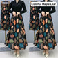 💥Limit Time 45% OFF🎉Women's Fashion High Waist Floral Pleated Long Skirt