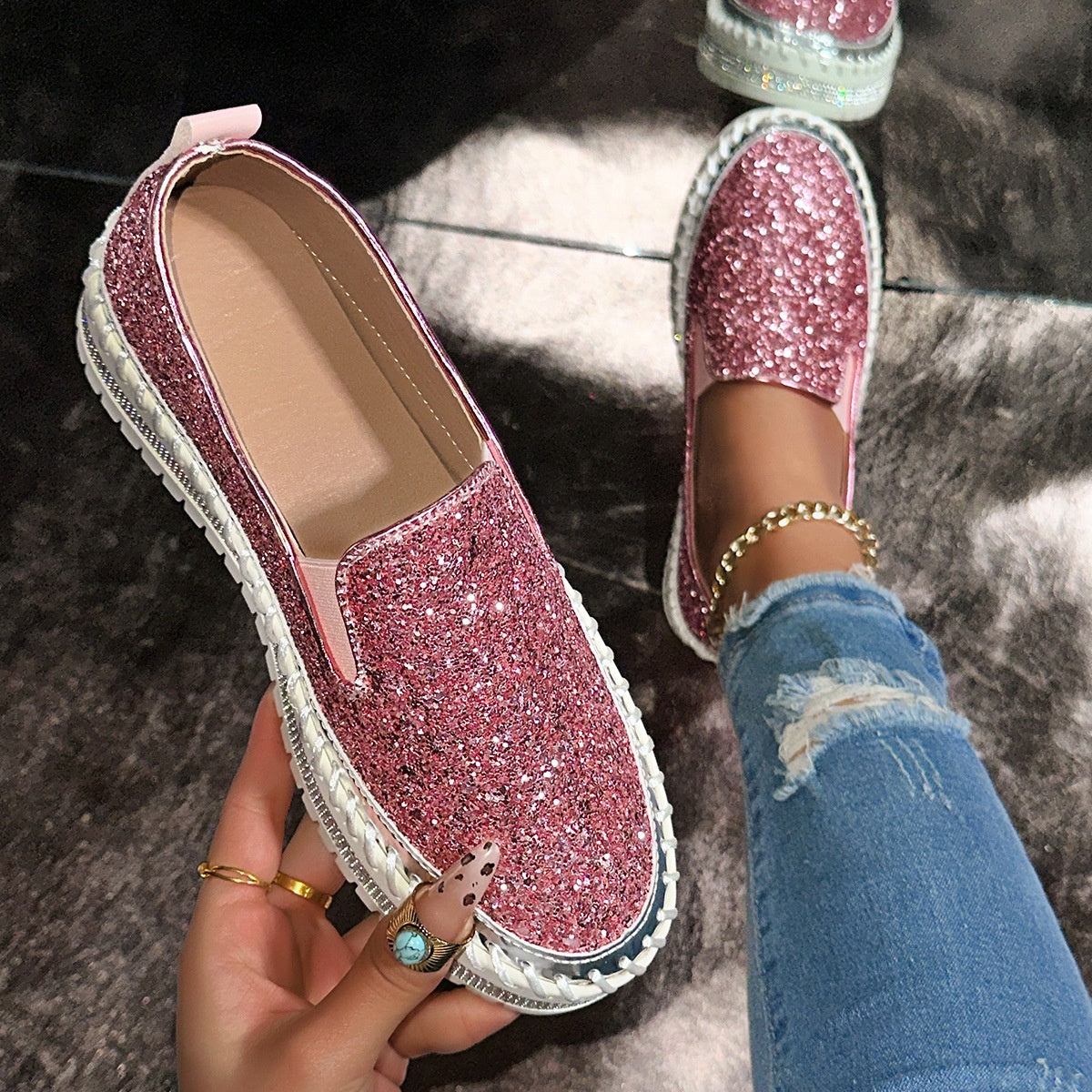 👟 61% DE RÉDUCTION! 🚶‍♀️ Chaussures Slip-On Décontractées pour Femme – Confortables, Légères & Faciles à Enfiler pour le Quotidien 🌸